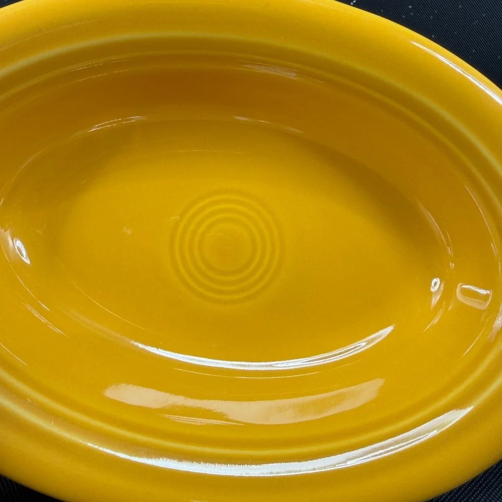 Fiesta Marigold Individual Oval Casserole Dish 9 Inch 587333 Yellow Ceramic MCM